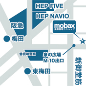 梅田店の地図